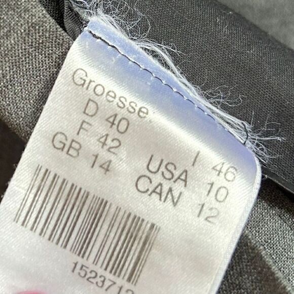 🐿️ St. Emile Women’s Gray Virgin Wool Trouser Pants Size USA 10 - Picture 5 of 6